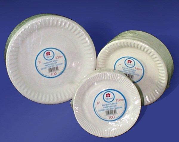 Round Disposable Paper Plates