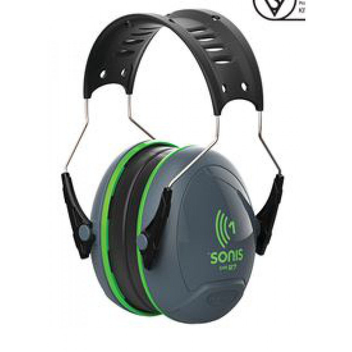 Sonis1 Ear Defenders With Over Moulded Headband Dark Grey Cup/Ex
