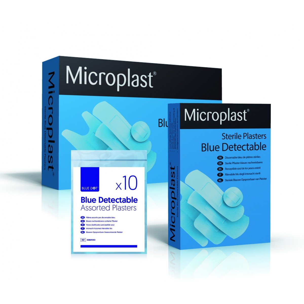 Blue Detectable Fingertip Plasters