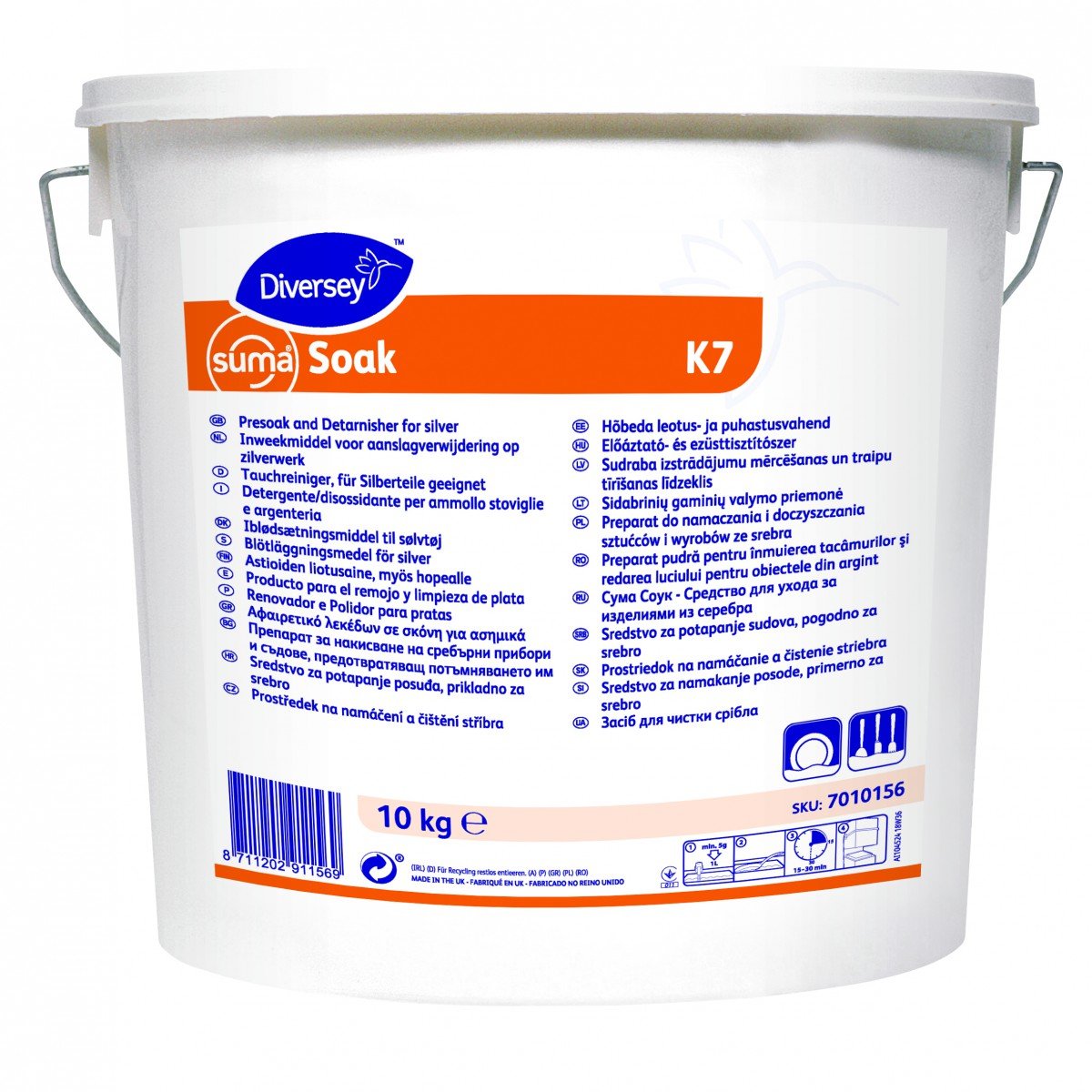 Suma K7 Soak Powder Destainer/Pre-Soaker