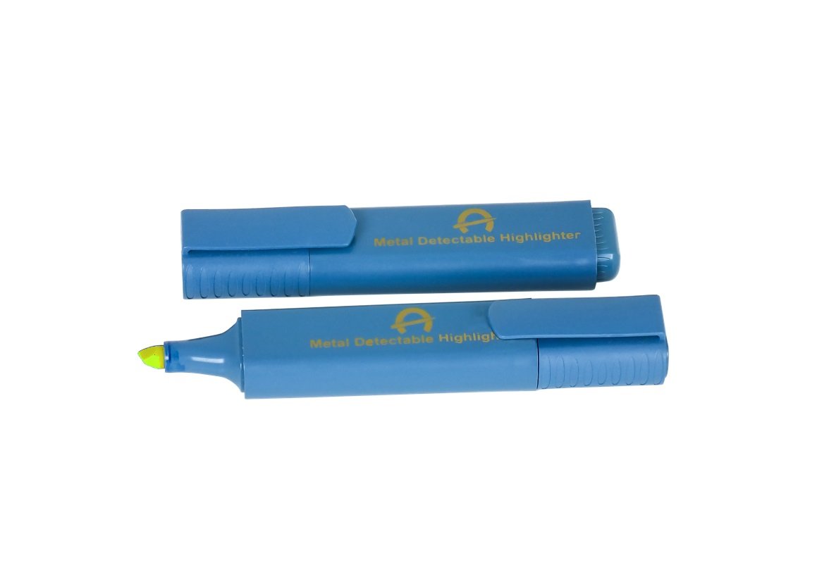 Metal Detectable Fluorescent Highlighter Pens
